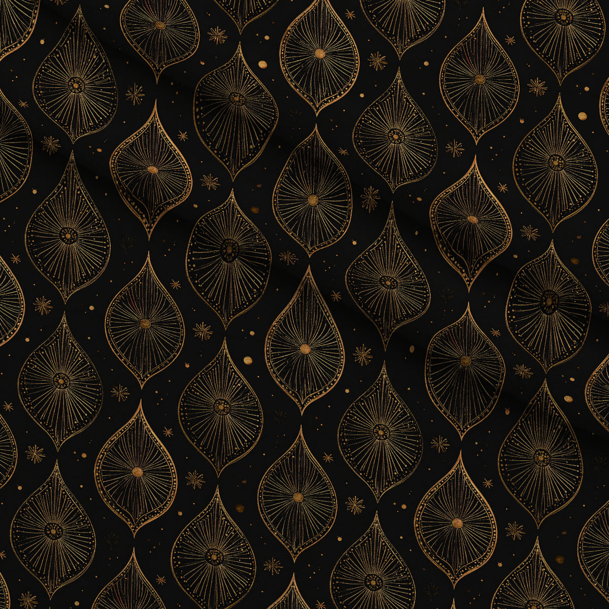 Midnight Gilded Noel Pattern 18 Minky Fabric — plush minky folded close-up preview (mv-minky-v1:lying)