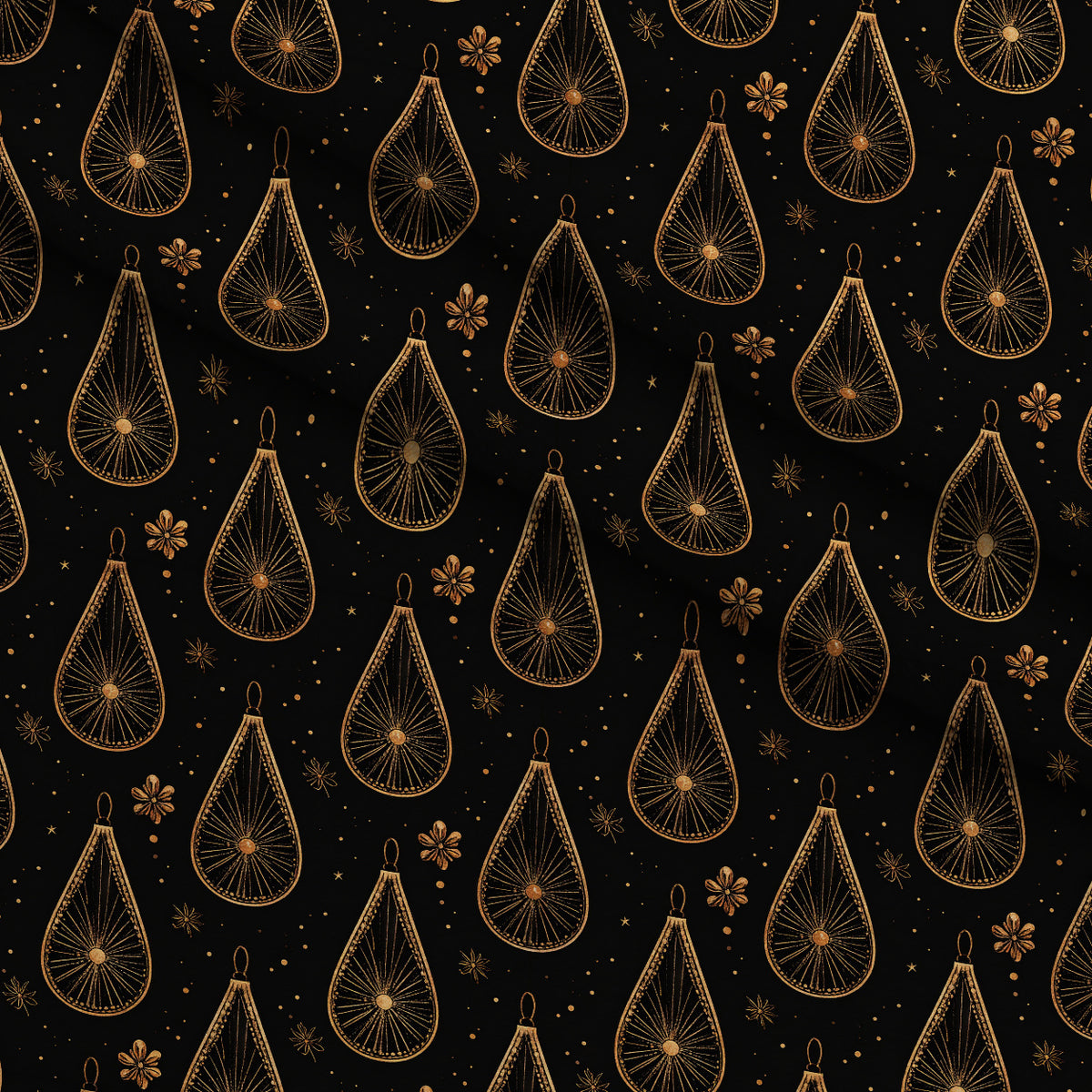 Midnight Gilded Noel Pattern 19 Minky Fabric — plush minky folded close-up preview (mv-minky-v1:lying)