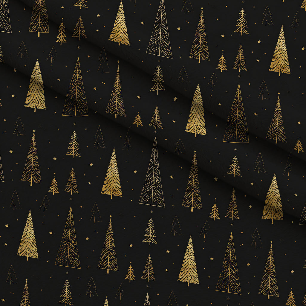 Midnight Gilded Noel Pattern 20 Minky Fabric — plush minky folded close-up preview (mv-minky-v1:lying)