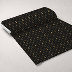 Midnight Gilded Noel Pattern 21 Minky Fabric — plush minky unrolled bolt preview (mv-minky-v1:bolt)