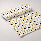 Midnight Gilded Noel Pattern 24 Minky Fabric — plush minky unrolled bolt preview (mv-minky-v1:bolt)