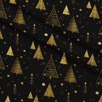 Midnight Gilded Noel Pattern 26 Minky Fabric — plush minky folded close-up preview (mv-minky-v1:lying)