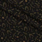 Midnight Gilded Noel Pattern 27 Minky Fabric — plush minky folded close-up preview (mv-minky-v1:lying)