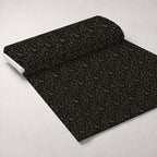 Midnight Gilded Noel Pattern 28 Minky Fabric — plush minky unrolled bolt preview (mv-minky-v1:bolt)