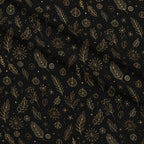 Midnight Gilded Noel Pattern 28 Minky Fabric — plush minky folded close-up preview (mv-minky-v1:lying)
