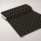 Midnight Gilded Noel Pattern 4 Minky Fabric — plush minky unrolled bolt preview (mv-minky-v1:bolt)