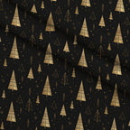 Midnight Gilded Noel Pattern 4 Minky Fabric — plush minky folded close-up preview (mv-minky-v1:lying)