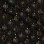Midnight Gilded Noel Pattern 6 Minky Fabric — plush minky folded close-up preview (mv-minky-v1:lying)