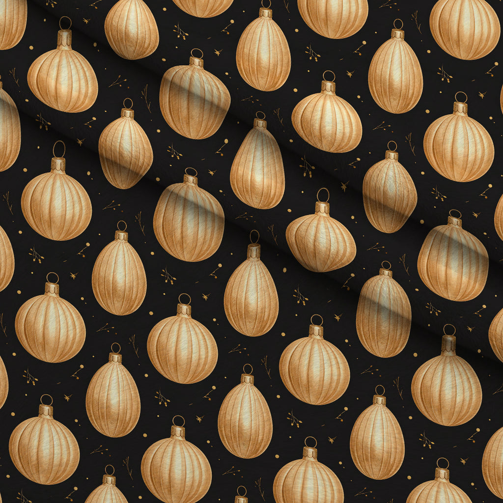 Midnight Gilded Noel Pattern 7 Minky Fabric — plush minky folded close-up preview (mv-minky-v1:lying)