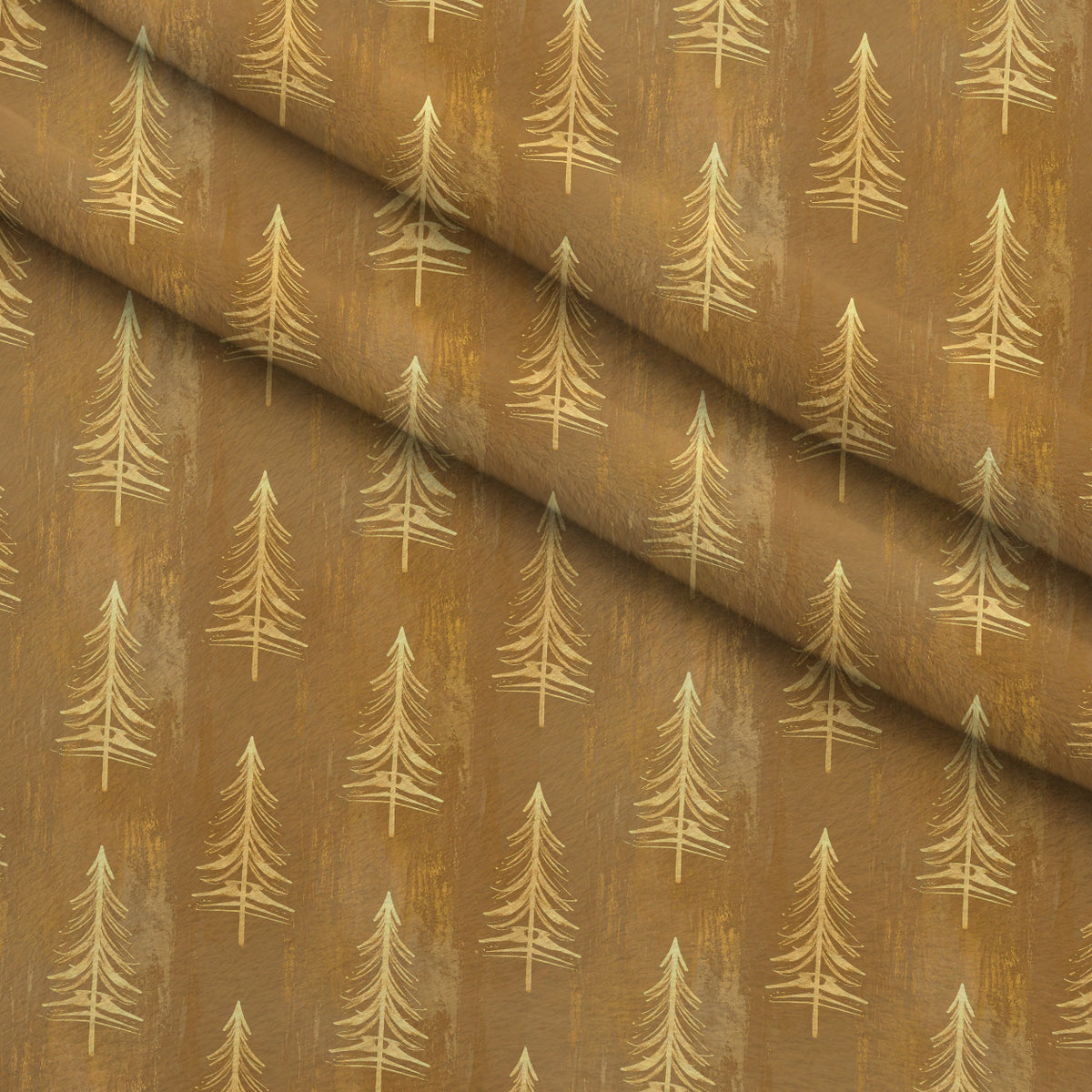 Midnight Gilded Noel Pattern 9 Minky Fabric — plush minky folded close-up preview (mv-minky-v1:lying)