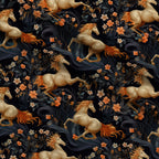 Midnight Meadow Gallop Pattern 4 Minky Fabric — plush minky folded close-up preview (mv-minky-v1:lying)