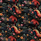 Midnight Meadow Gallop Pattern 8 Minky Fabric — plush minky folded close-up preview (mv-minky-v1:lying)