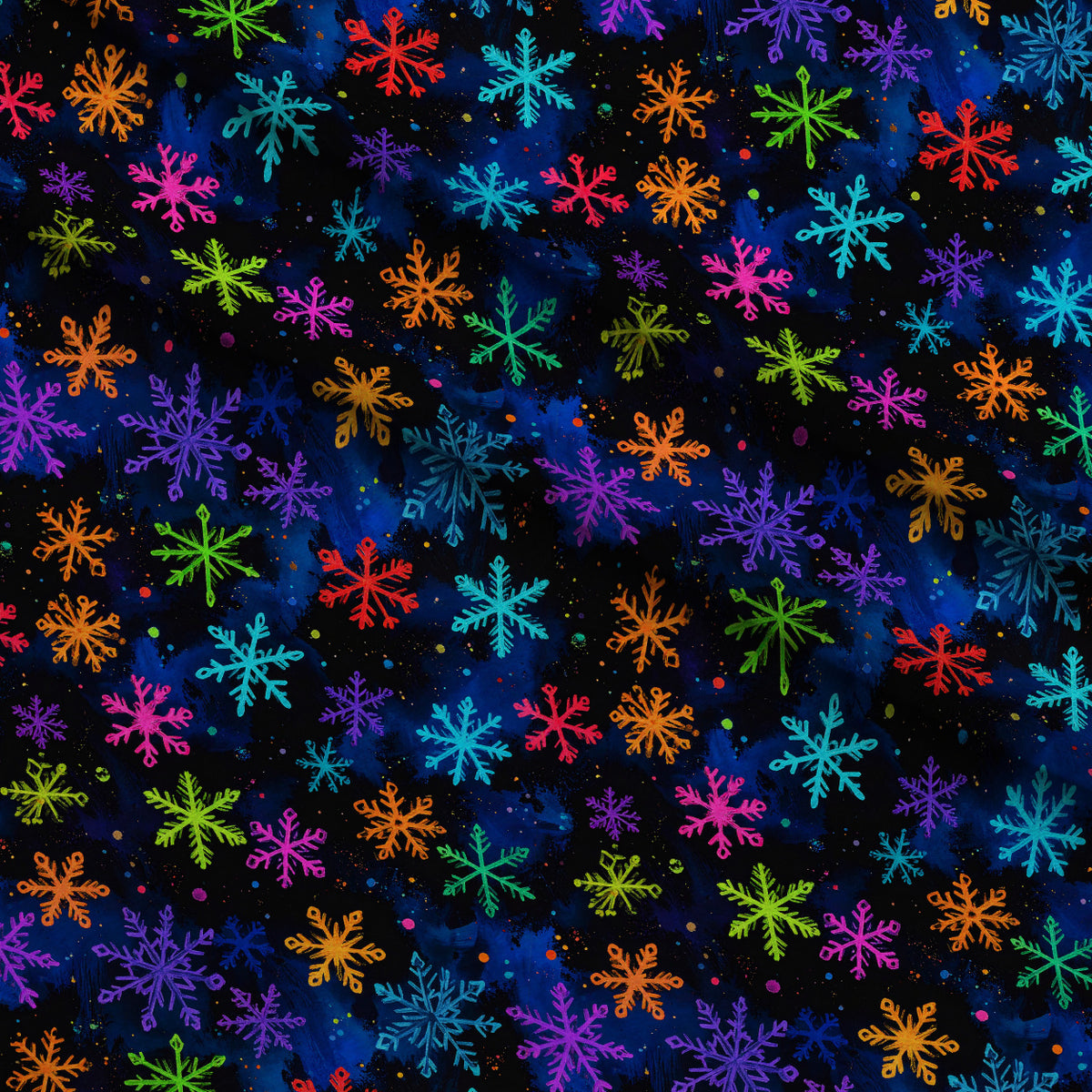 Midnight Merry Lights Pattern 1 Minky Fabric — plush minky folded close-up preview (mv-minky-v1:lying)