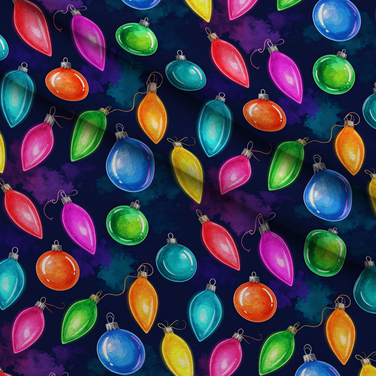 Midnight Merry Lights Pattern 15 Minky Fabric — plush minky folded close-up preview (mv-minky-v1:lying)