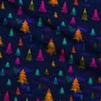 Midnight Merry Lights Pattern 18 Minky Fabric — plush minky folded close-up preview (mv-minky-v1:lying)