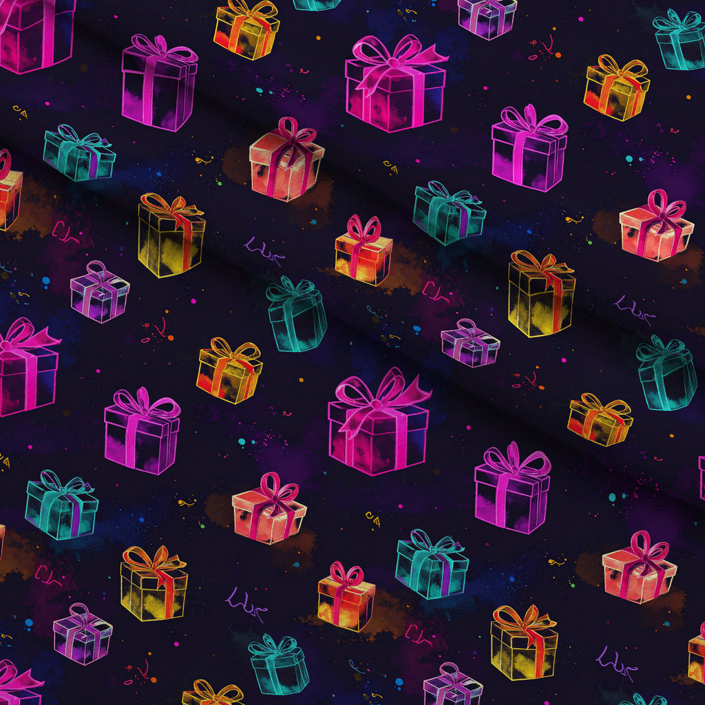 Midnight Merry Lights Pattern 20 Minky Fabric — plush minky folded close-up preview (mv-minky-v1:lying)