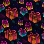 Midnight Merry Lights Pattern 21 Minky Fabric — plush minky folded close-up preview (mv-minky-v1:lying)