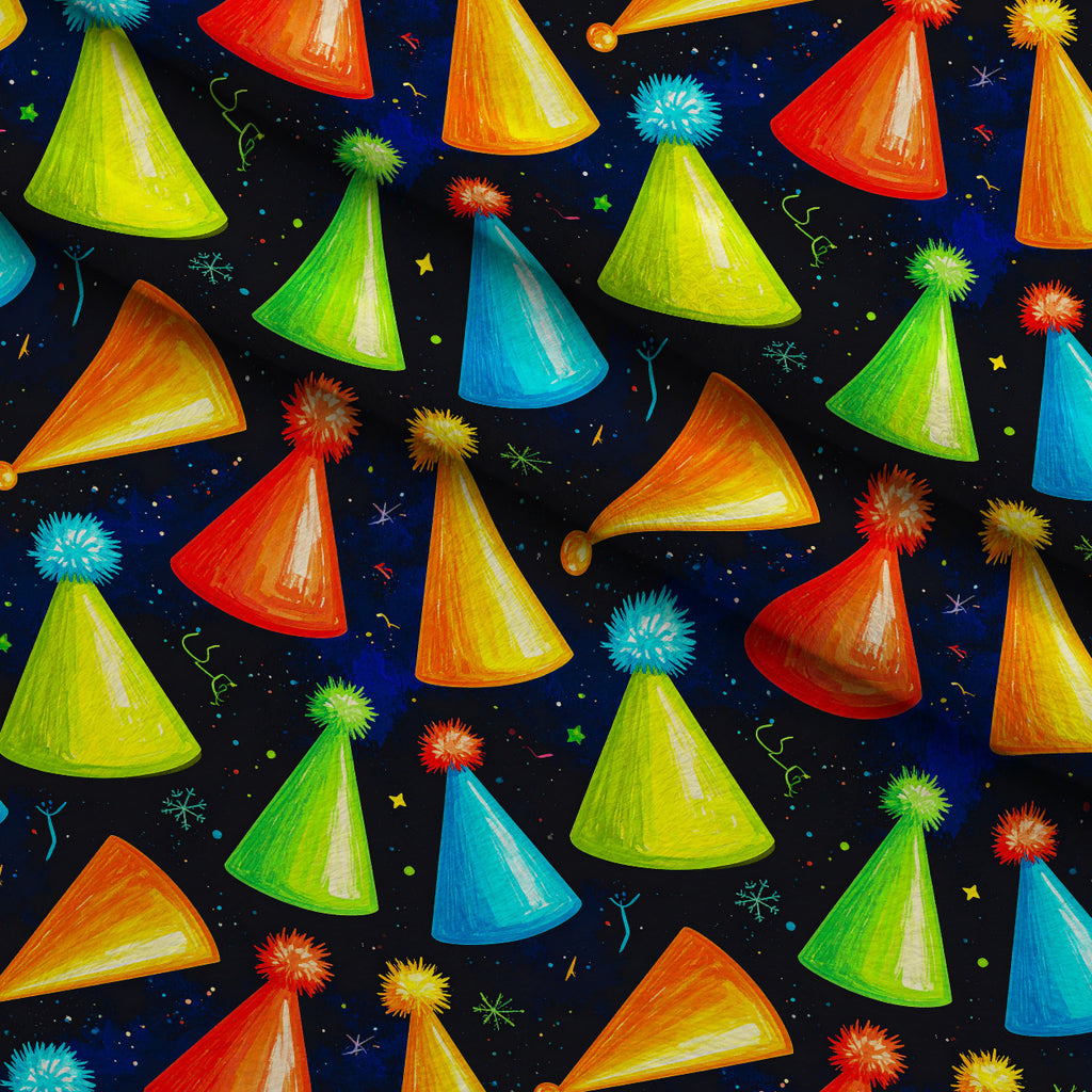Midnight Merry Lights Pattern 22 Minky Fabric — plush minky folded close-up preview (mv-minky-v1:lying)