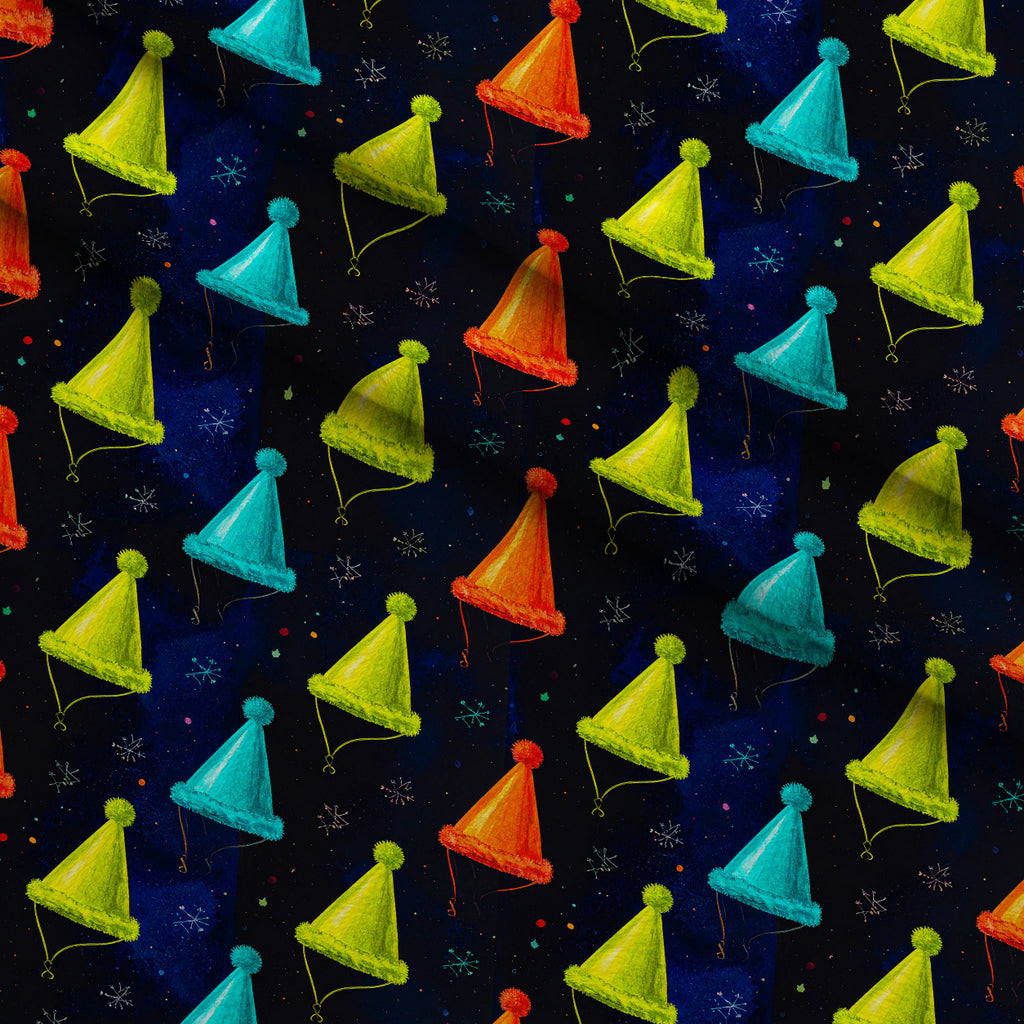 Midnight Merry Lights Pattern 23 Minky Fabric — plush minky folded close-up preview (mv-minky-v1:lying)