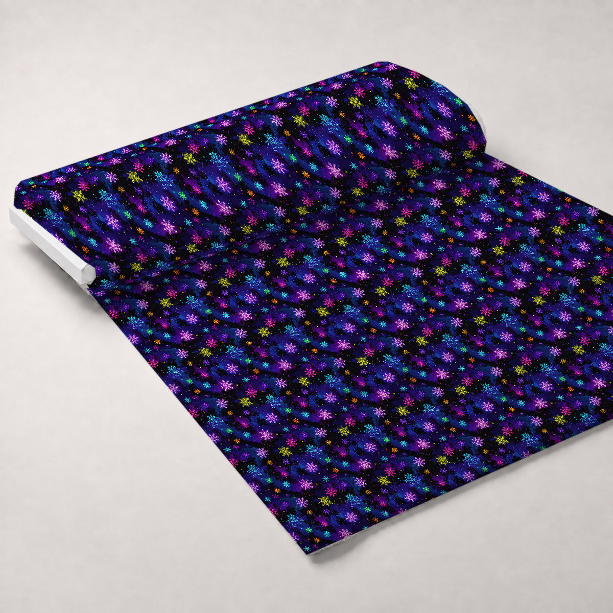 Midnight Merry Lights Pattern 24 Minky Fabric — plush minky unrolled bolt preview (mv-minky-v1:bolt)