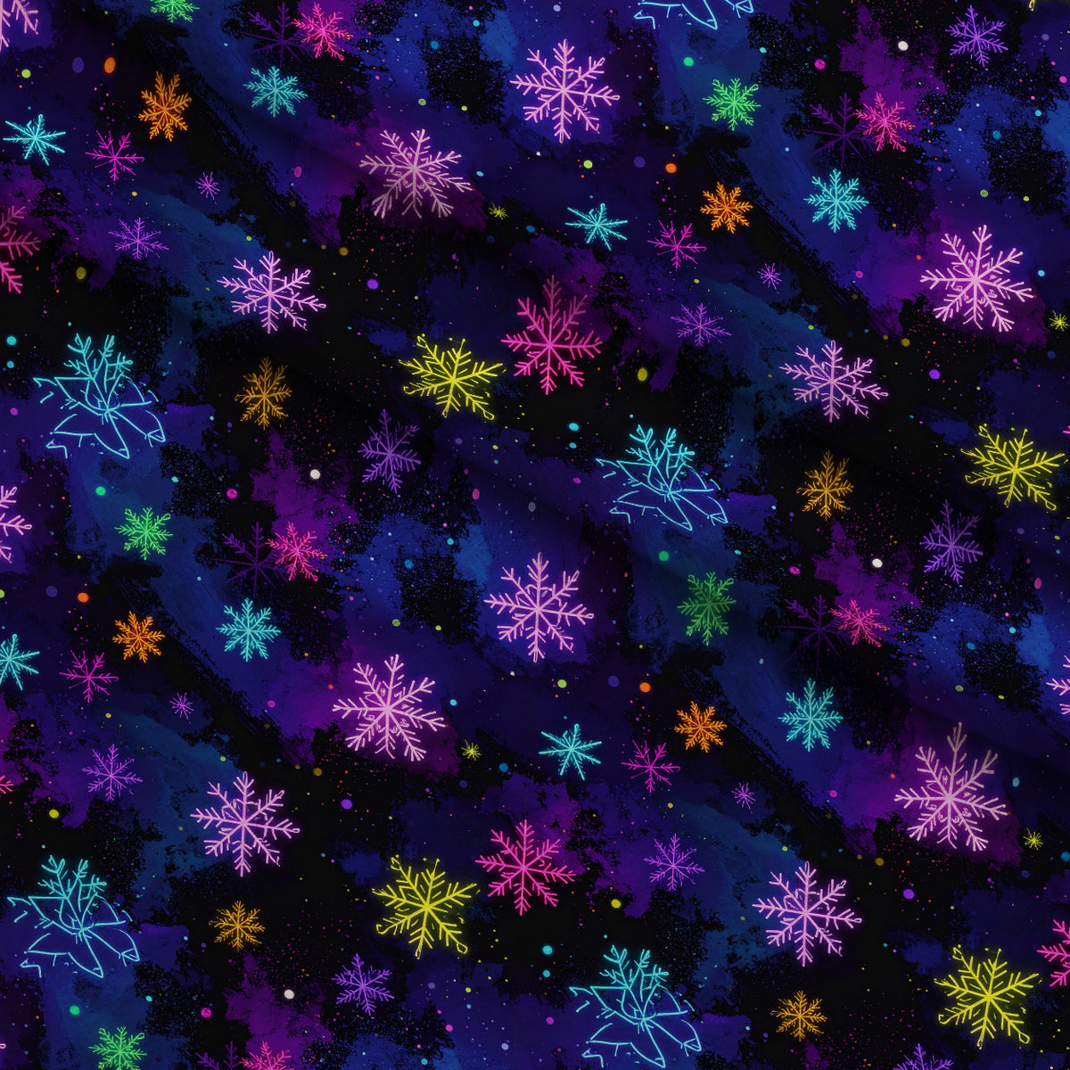 Midnight Merry Lights Pattern 24 Minky Fabric — plush minky folded close-up preview (mv-minky-v1:lying)