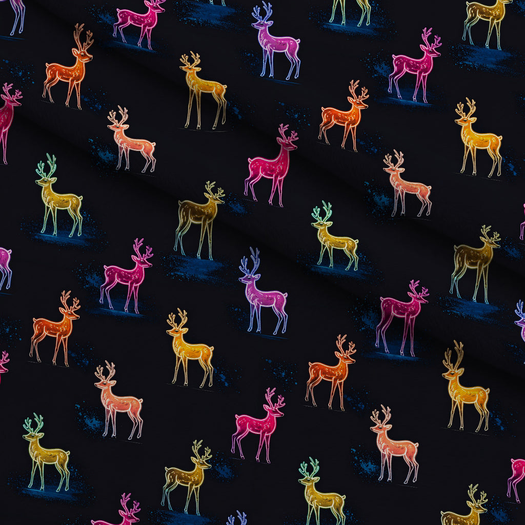 Midnight Merry Lights Pattern 26 Minky Fabric — plush minky folded close-up preview (mv-minky-v1:lying)