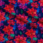 Midnight Merry Lights Pattern 6 Minky Fabric — plush minky folded close-up preview (mv-minky-v1:lying)