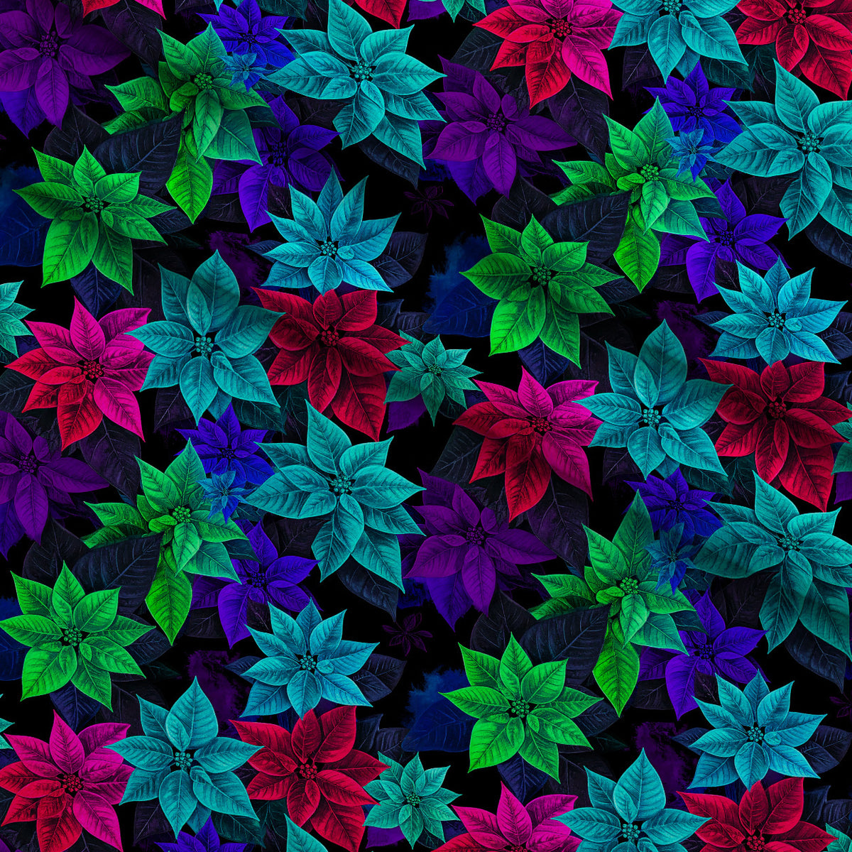 Midnight Merry Lights Pattern 9 Minky Fabric — plush minky folded close-up preview (mv-minky-v1:lying)