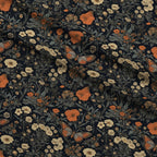 Midnight Monarchs Pattern 10 Minky Fabric — plush minky folded close-up preview (mv-minky-v1:lying)