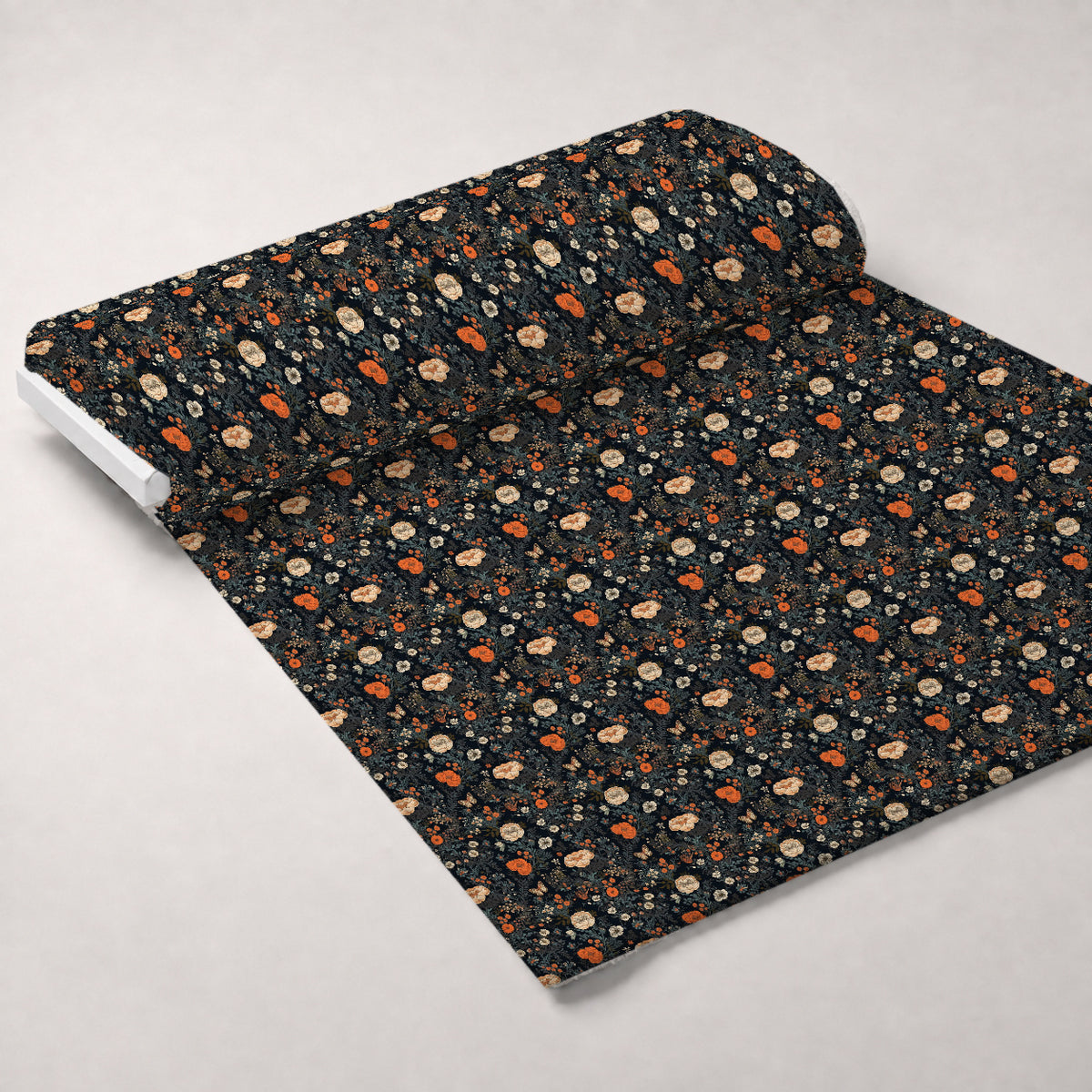 Midnight Monarchs Pattern 2 Minky Fabric — plush minky unrolled bolt preview (mv-minky-v1:bolt)
