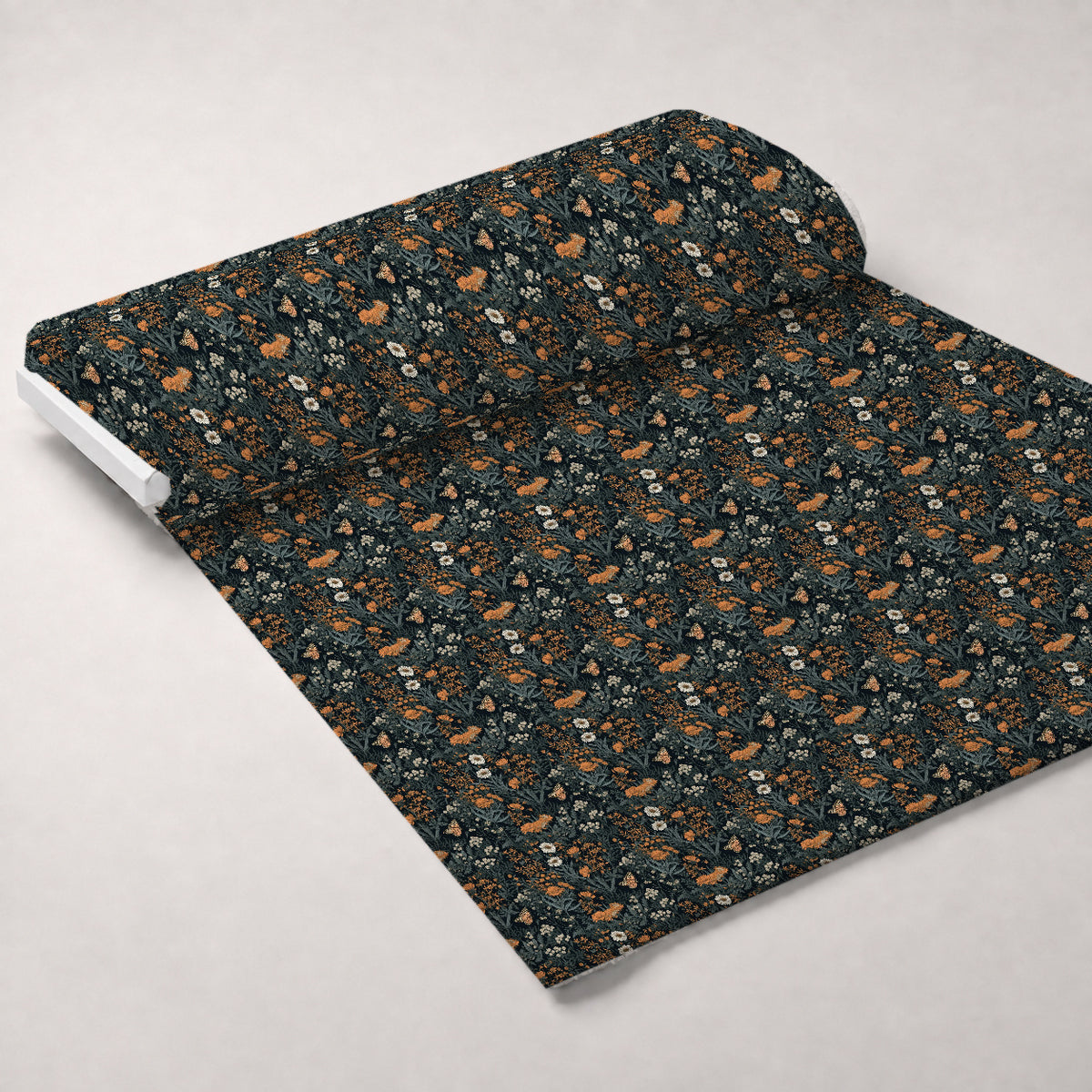 Midnight Monarchs Pattern 5 Minky Fabric — plush minky unrolled bolt preview (mv-minky-v1:bolt)