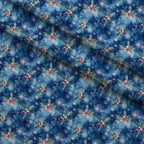 Midnight Poinsettia Pattern 3 Minky Fabric — plush minky folded close-up preview (mv-minky-v1:lying)
