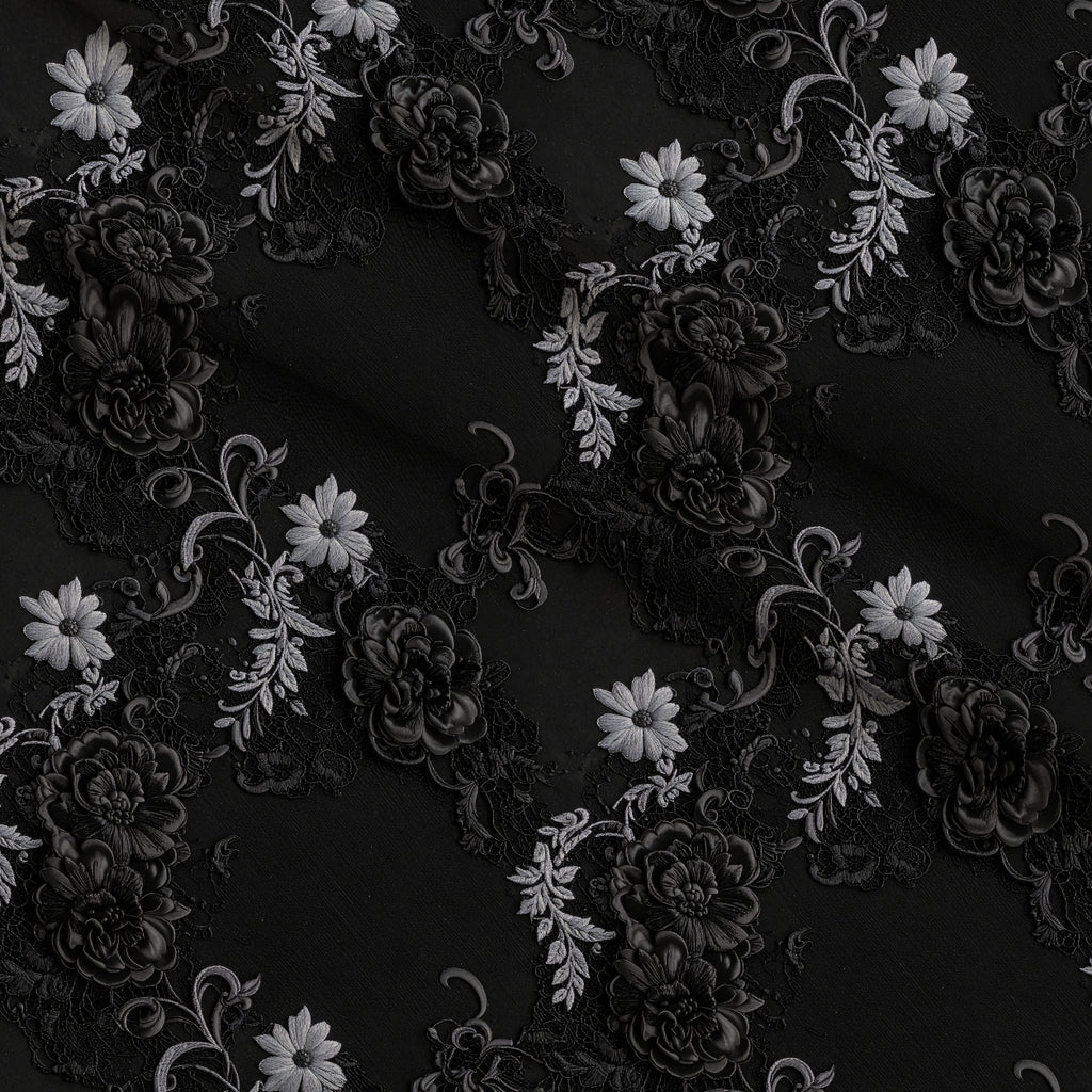 Midnight Rose Court Pattern 11 Minky Fabric — plush minky folded close-up preview (mv-minky-v1:lying)