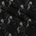 Midnight Rose Court Pattern 11 Minky Fabric — plush minky folded close-up preview (mv-minky-v1:lying)