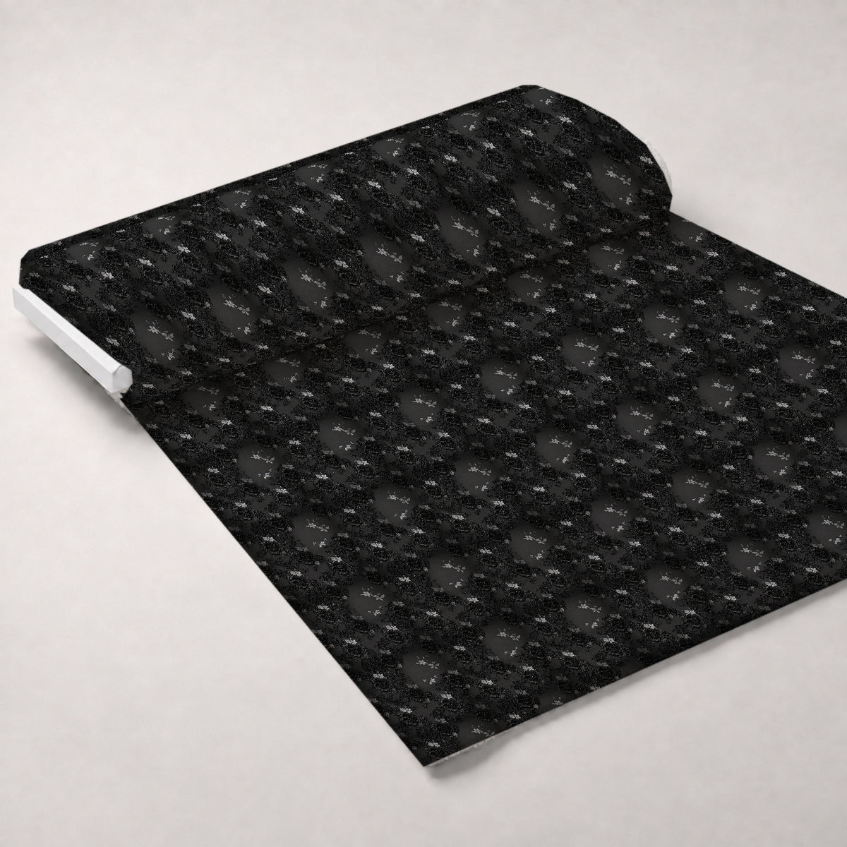 Midnight Rose Court Pattern 12 Minky Fabric — plush minky unrolled bolt preview (mv-minky-v1:bolt)