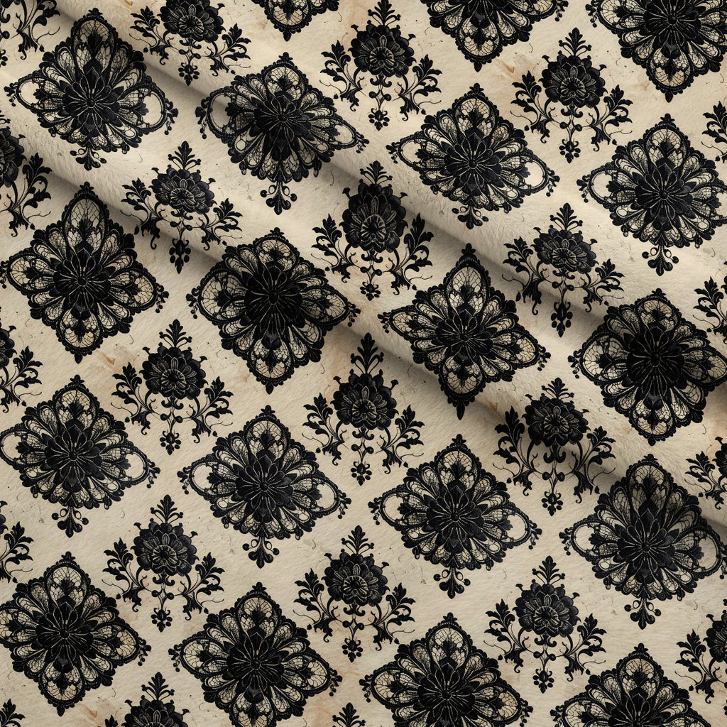 Midnight Rose Court Pattern 13 Minky Fabric — plush minky folded close-up preview (mv-minky-v1:lying)