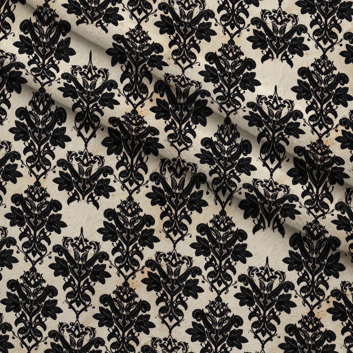 Midnight Rose Court Pattern 15 Minky Fabric — plush minky folded close-up preview (mv-minky-v1:lying)