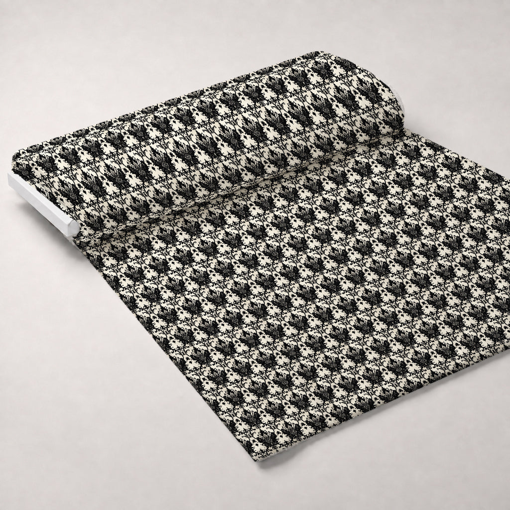 Midnight Rose Court Pattern 16 Minky Fabric — plush minky unrolled bolt preview (mv-minky-v1:bolt)