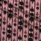 Midnight Rose Court Pattern 20 Minky Fabric — plush minky folded close-up preview (mv-minky-v1:lying)