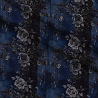 Midnight Rose Court Pattern 3 Minky Fabric — plush minky folded close-up preview (mv-minky-v1:lying)