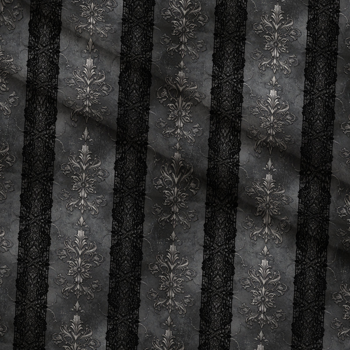 Midnight Rose Court Pattern 5 Minky Fabric — plush minky folded close-up preview (mv-minky-v1:lying)