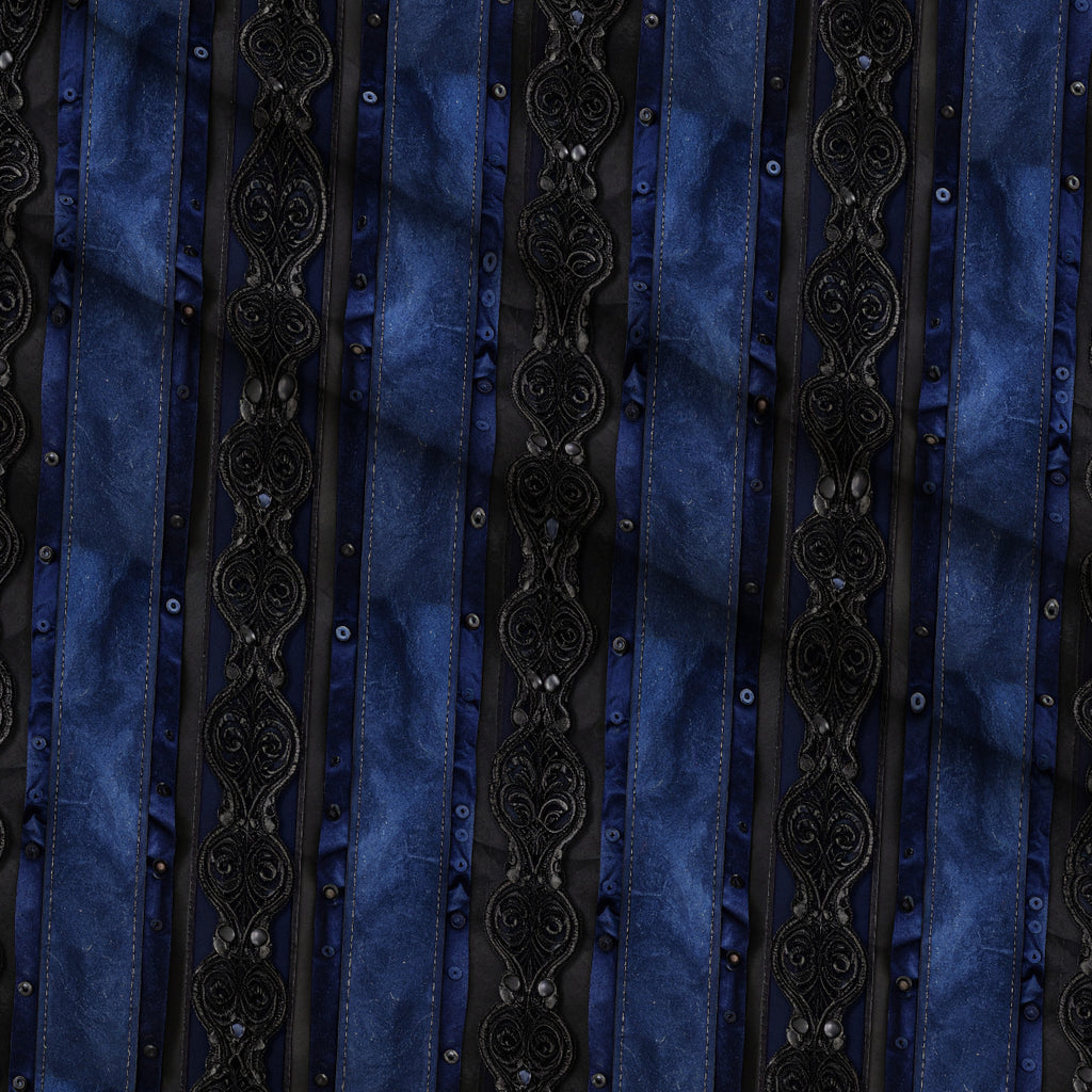 Midnight Rose Court Pattern 6 Minky Fabric — plush minky folded close-up preview (mv-minky-v1:lying)