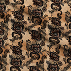 Midnight Rose Court Pattern 8 Minky Fabric — plush minky folded close-up preview (mv-minky-v1:lying)