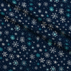 Midnight Snowfall Pattern 13 Minky Fabric — plush minky folded close-up preview (mv-minky-v1:lying)