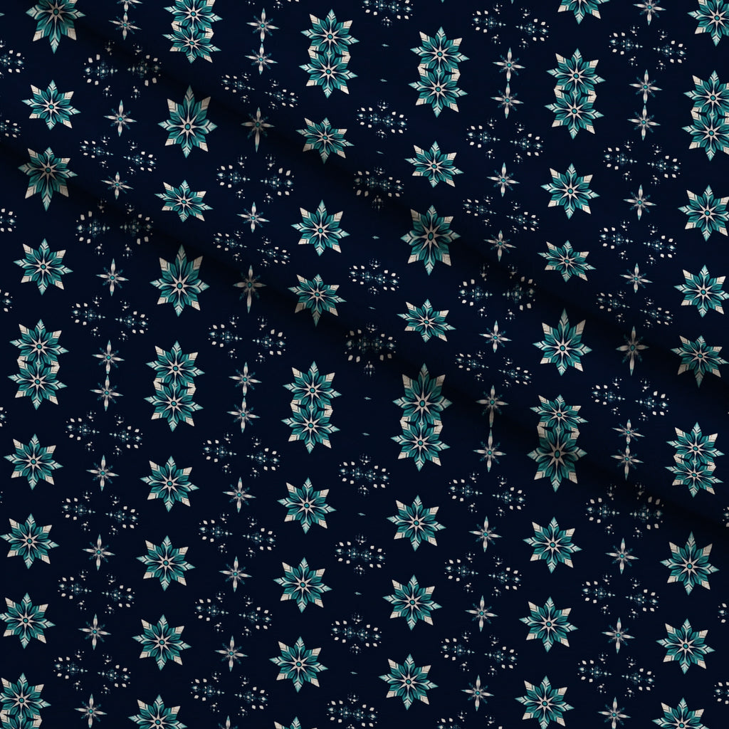 Midnight Snowfall Pattern 14 Minky Fabric — plush minky folded close-up preview (mv-minky-v1:lying)