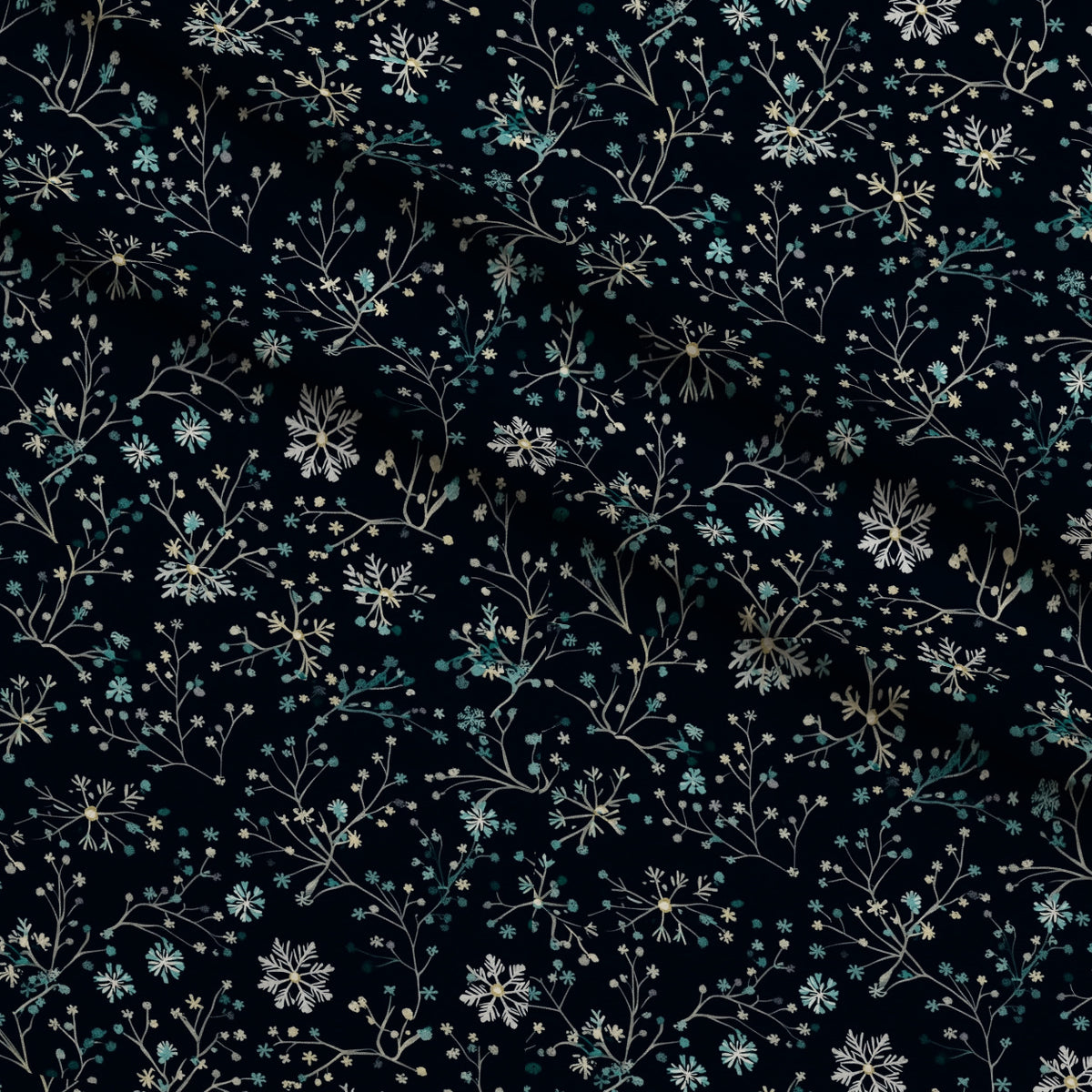 Midnight Snowfall Pattern 19 Minky Fabric — plush minky folded close-up preview (mv-minky-v1:lying)