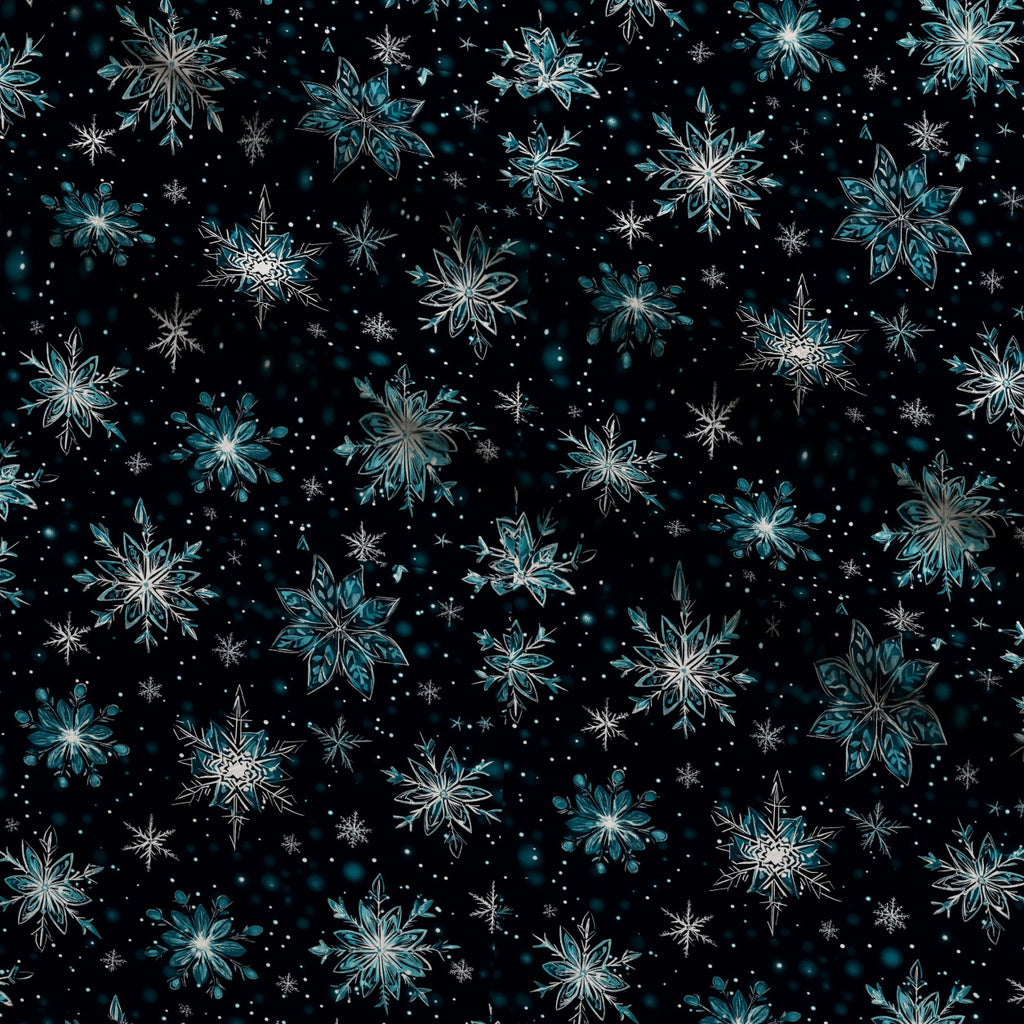 Midnight Snowfall Pattern 2 Minky Fabric — plush minky folded close-up preview (mv-minky-v1:lying)