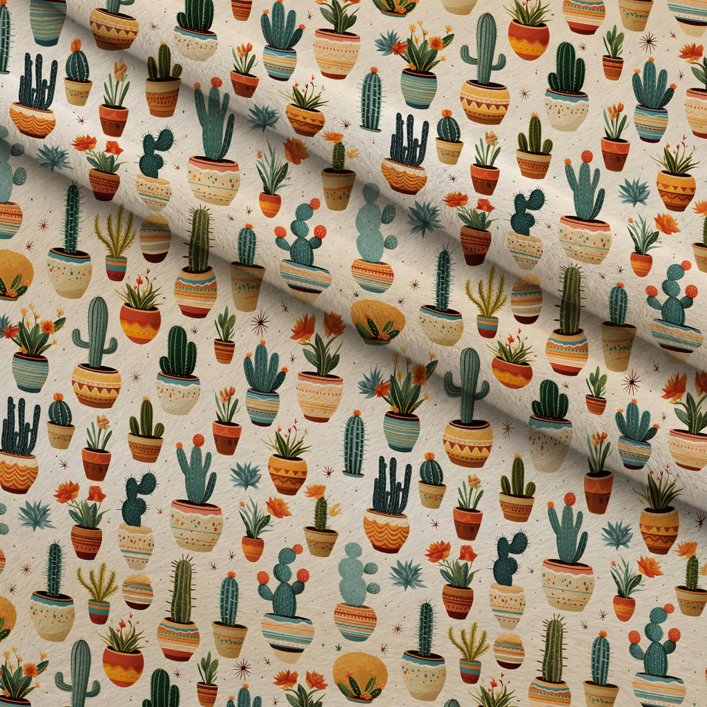 Midnight Succulents Pattern 2 Minky Fabric — plush minky folded close-up preview (mv-minky-v1:lying)