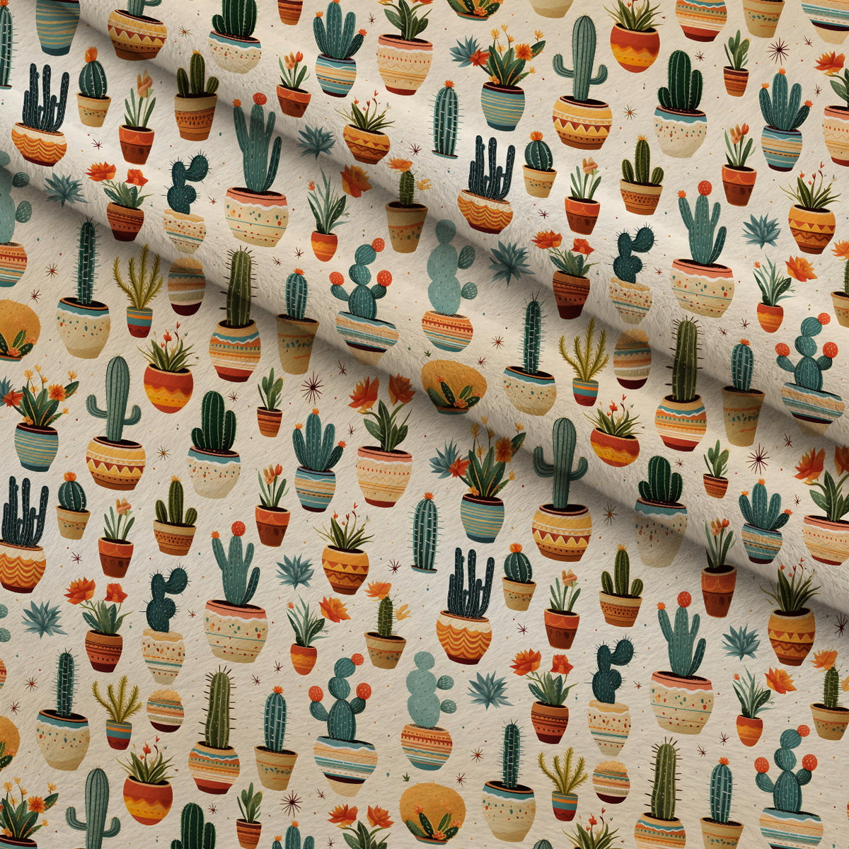 Midnight Succulents Pattern 2 Minky Fabric — plush minky folded close-up preview (mv-minky-v1:lying)