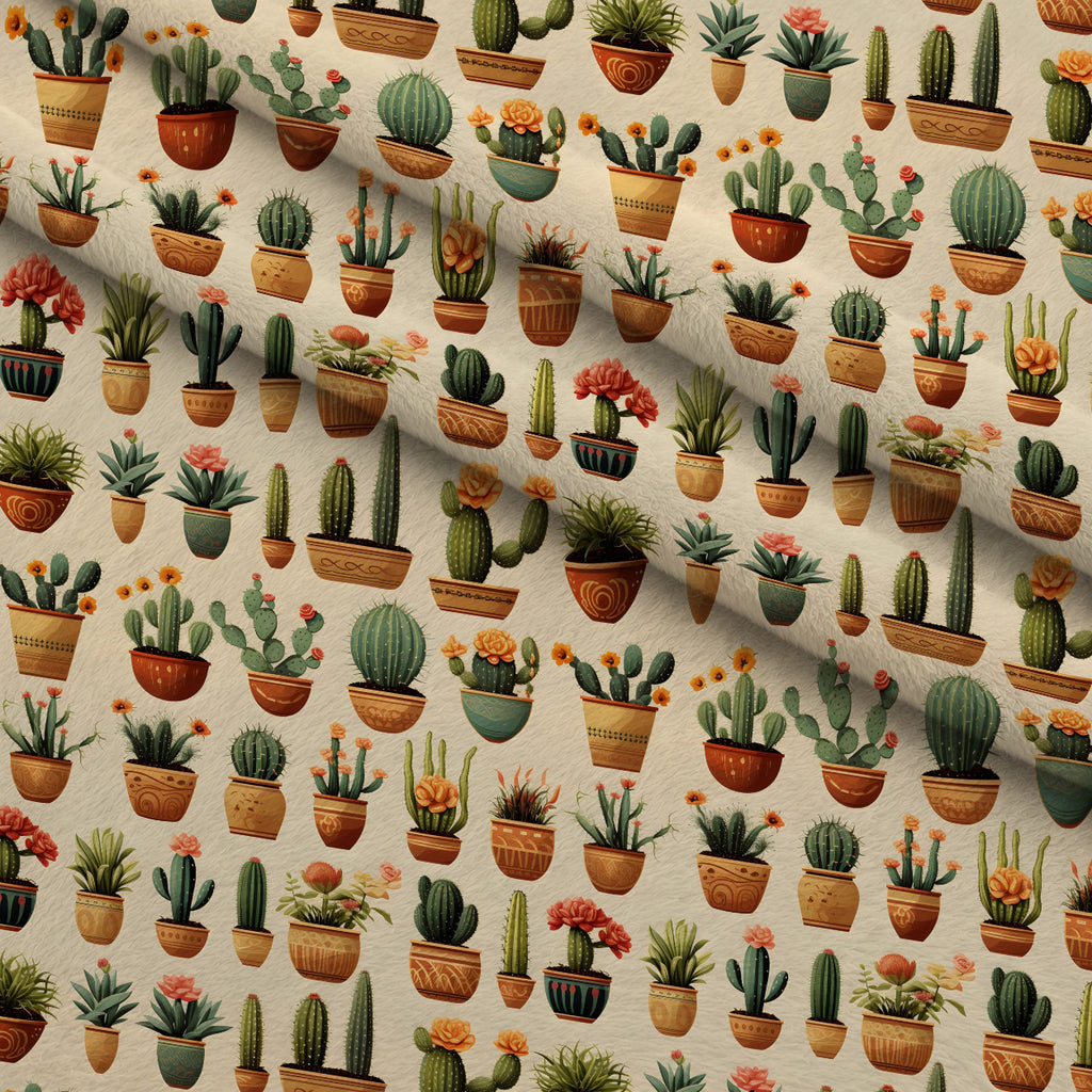 Midnight Succulents Pattern 3 Minky Fabric — plush minky folded close-up preview (mv-minky-v1:lying)